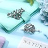 2 Pieces Viking Celtic Hair Clips Hairpins Viking Silver Hair Stick Celtic Knot Viking Jewelry Hair Clips for Ladies or Women