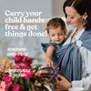 Nalakai Luxury Ring Sling Baby Carrier, Soft Linen Blend Baby Sling, Baby Wrap, Wear Your Little One Close to Your Heart, Comfort, Style