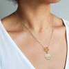 Pendant Necklace Moon and Star Shaped Alloy Mterial,Coin Pendant Turuqoise Charm Jewelry for Women