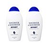 SHOWER TO SHOWER Body Powder Sport 8 oz, Talc Free (Pack of 2)