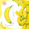 Lohoee 20 Pieces Banana Stress Toys Banana PU Toys Banana Stress Balls Mini Stretchy Stress Relief Hand Banana Toy for Home Party Decorations or Gift