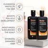 Biotin Hair Growth Shampoo and Conditioner Set for Men and Women - Thickening Treatment for Thinning Hair - Natural and Vegan DHT Blocker for Hair Loss - Caffeine, Saw Palmetto, Niacin, Argan Oil