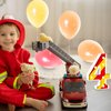 Tkifoda Fire Truck LED Number Lights,Fire Truck Birthday Party Supplies Firetruck Firefighter Birthday Party Decorations LED Light up Sign Table Centerpiece for Kids