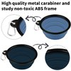 COOYOO Collapsible Dog Bowl,2 Pack Collapsible Dog Water Bowls for Cats Dogs,Portable Pet Feeding Watering Dish for Walking Parking Traveling with 2 Carabiners
