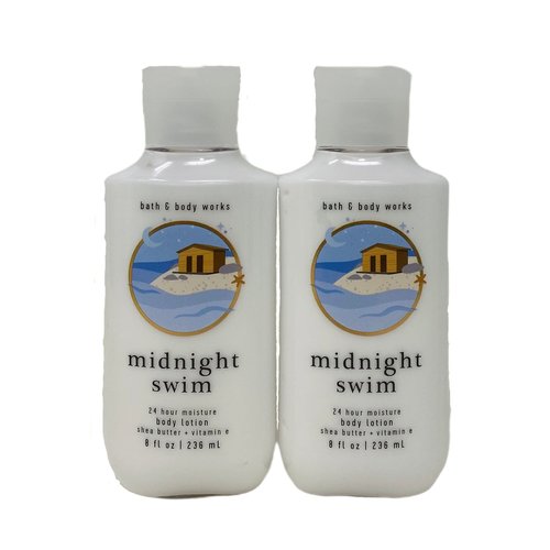 Bath & Body Works MIDNIGHT SWIM 24 hour Moisture Body Lotion - lot of 2