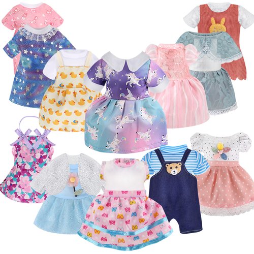 12-Inch Doll Clothing Accessories - 12 inch Baby Doll Clothes [12 Sets Princess Styling ] for 10 inch Dolls /11 inch Baby Dolls/ 12 inch Baby Dolls (Kids Gift)