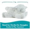GUND Baby Sustainable Lamb Rattle, Winky Lamb Stuffed Animal, Plush Made from 100% Recycled Materials, Plush Rattle Sensory Toy for Babies, White, 7”