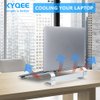 KYQEE Laptop Riser for Desk, Laptop Stand, Ergonomic Aluminum Computer Stand for Laptop, Ventilated Notebook Stand Compatible with Macbook Air Pro, Dell XPS, HP, More 11-17.3 Inches Work from Home
