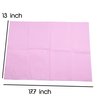 AebDerp 125Pcs Disposable Nail Art Tattoo Paper Towels Table Mat, 3-Ply Waterproof Tattoo Bibs Sheets Nail Desk Mat, Tattooing Tablecloth Pads Tray Covers, Nail Napkins for Nail Salon Supplies (Pink)