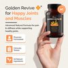 Golden Revive + Joint Support Supplement with Quercetin and Magnesium - Turmeric Supplement - 6 Active Ingredients for Joint and Muscle Care - 60 Capsules