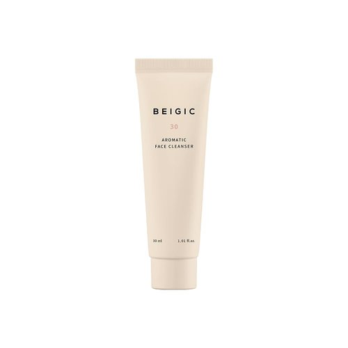 BEIGIC Aromatic Face Cleanser - Korean Face Wash w/Hyaluronic Acid & Micellar Water -Gentle Hydrating Foaming Facial Cleanser Vegan Skincare (1.01 fl oz)