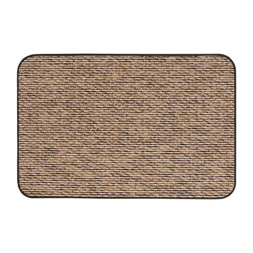 House, Home and More Skid-Resistant Carpet Indoor Area Rug Floor Mat - Black Ripple - 2 Feet X 3 Feet
