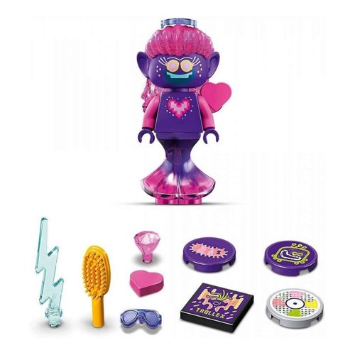 LEGO Unisex Trolls World Tour Techno Reef Dance Party 41250 Building Kit, Awesome Trolls Playset for Creative Play, New 2020 (173 Pieces) Multicolor One Size One Size