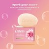 Caress Beauty Bar Soap For Noticeably Silky Soft Skin Daily Silk Extract and Floral Oil Essence 3.15 oz 3 Bars