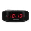 Magnasonic Digital AM/FM Clock Radio with Battery Backup, Dual Alarm, Sleep & Snooze Functions, Display Dimming Option,White (EAAC201)