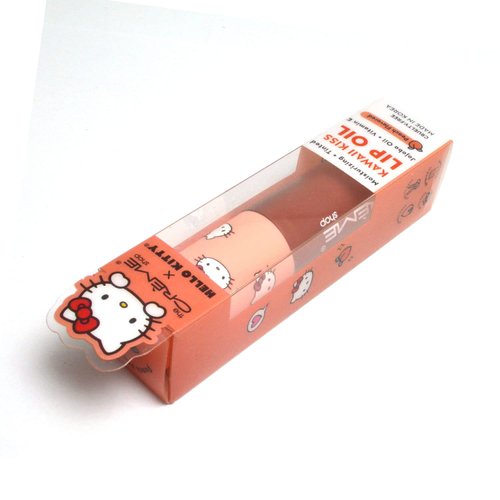 the-creme The Creme Shop 1 Hello Kitty Kawaii Kiss Moisturizing Lip Oil Tint Fruity [ HKLO7952 Peach Flavored ] Made In Korea + Free Zipper Bag