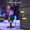 MAONO Gaming USB Microphone with Software, Programmable RGB Mic for Recording, Streaming, Podcast, PS5, PS4, PC, Computer, DM30 RGB