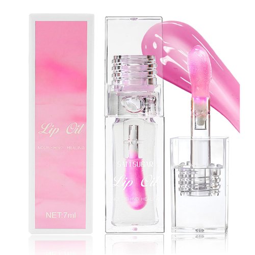 Bossup Color Changing Lip Oil，Magic Color Changing Lip Oil V2，Warm Change Moisturizing Lip Gloss，Hydrating Lip Gloss Lip Balm Lip Care，Long Lasting Non-sticky Nourishing Repairing Primer Lip Tint