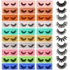 False Eyelashes 30 Pairs Natural 3D Faux Mink Lashes Pack Handmade Eye Lashes Wholesale 10 Styles