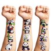 82 PCS Panda Temporary Tattoos Themed Birthday Party Decorations Favors Supplies Decor Bamboo Panda Tattoo Stickers for Kids Girls Boys Cute Gifts School Prizes Reward