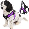 Gooby Escape Free Easy Fit Harness - Purple, Small - No Pull Step-in Patented Small Dog Harness with Quick Release Buckle - Perfect On The Go No Pull Harness for Small Dogs or Medium Dog Harness