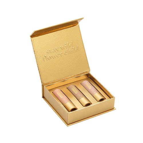 Poppy & Pout All Natural Lip Tints, Sustainable Cardboard Tubes, Hand-filled, Beeswax, Vitamin E, Coconut Oil, Cruelty Free (Love & Light Shades Trio)