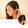 Ruihfas Fashion 4Pcs Eye-catching Women Girls Pearl Rhinestone Beak Clip Duckbill Clip Alligator Clip Hair Clip Hairpin 2.36×0.4 inch