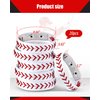 Genuine Leather Baseball Bracelet Baseball Wristbands Baseball Gifts for Boys Men Women Girls Baseball Players Sports Team (20 Pcs)