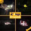 Upgraded Reflective Dog Vest. Hi-Visibility, Fluorescent Blaze Orange Dog Vest Helps Protect Your Best Friend. Safeguard Your PUP from Motorists & Hunting Accidents, On or Off Leash by 4LegsFriend