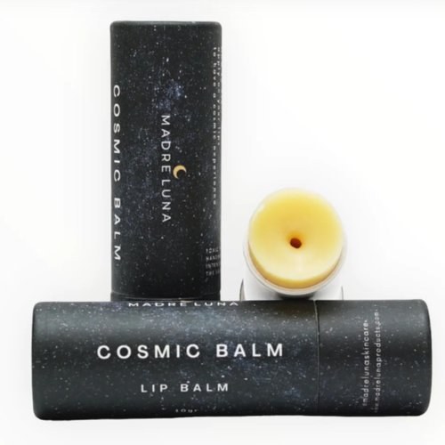 MADRE LUNA AYURVEDIC SKIN CARE, Cheeks & Lips, Lip Balm, Natural Look, Deep Hydratation. (Cosmic Balm) Deep Hydration, UV Protection, Enhances Lip Glow, With Cocoa Butter.