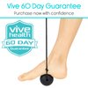 Vive Plantar Fasciitis Relief Lacrosse Ball – Gua Sha Myofascial Release Tool – Deep Tissue Trigger Point Foot Massage Set – Roller for Arch Feet Pain - Reflexology Muscle Knot Massager for Women, Men