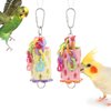 Wontee Bird Chewing Toys Bird Beak Grinding Stone Calcium Parakeet Treats for Budgies Cockatiels Conures Quaker Senegal Parrot (Random Color)