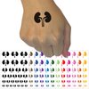 Kidneys Organs Anatomy Body Part Temporary Tattoo Water Resistant Fake Body Art Set Collection - Orange (One Sheet)