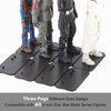TITAWU 32PCS Action Figure Stand for Display, Figure Toy Display Support Holder Base with Peg, Compatible with 6 inch Star Was Black Series Figures, Black
