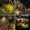 WELALO Solar Spot Lights Outdoor, [2 Pack/52 LED/3 Modes] 2-in-1 Solar Landscape Spotlights, Solar Powered Security Lights, IP65 Waterproof Wall Lights for Walkway Yard Garden Driveway(Warm White)