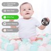 Teething Toys, TOPGOMES Baby Teether Toys, BPA Free Silicone Soft Ball Easy to Hold Teether for Babies Ages 6 Months+ 2 Pack (Sage+Ether)