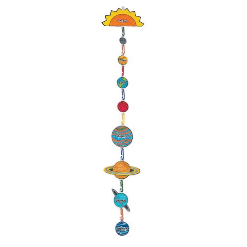 Fun Express Solar System Craft Kit - VBS Vacation Bible School Supplies/Decor- Educational and Learning Activities for Kids - 12 Pieces