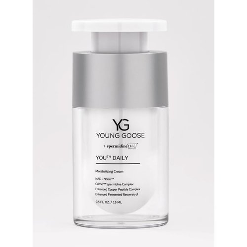 Young Goose, Youth DAILY Cream | Enhances NAD+ Nobel | Supports Skin Repair | Copper Peptide Complex - Travel Size 15ml