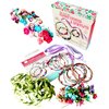 Hapinest Make Your Own Flower Crown Kit & Bracelet Craft Kit, DIY Flower Crown Making Kit Headband Making Kit Perfect Birthday Gifts, Arts and Crafts for Girls & Boys Ages 6 7 8 9 10 Years Old & Up