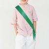 Party to Be 5 pcs Plain Sash for Chidren Blank Satin Sash DIY Sash 3.15" Wide x 27.56" Long from Shoulder to Hip (Green)