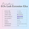 DF touchjoy Lash Extension Glue, 0.5S Dry Time Lash Glue for Eyelash Extensions 8-9 Weeks Retention Long Lasting Lash Glue-Only Professional Use-Black (5ML)