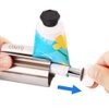 Toothpaste Squeezer - Metal Tube Squeezer Stainless Steel Tube Wringer UDQYQ Toothpaste seat Holder Stand (3 Pack)