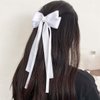 Tassel Ribbon Bow Hair Clips Bowknot Hair Clip 2Pcs Hair Bows Clips for Women Girls Bow Hair Barrette Bow Ribbon Hair Clip Bowknot Hair Ribbons for Women Ribbon Bows Hair Clips