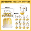 Silly goose Birthday Party Decorations with Geese Balloons banner and Cupcake Toppers