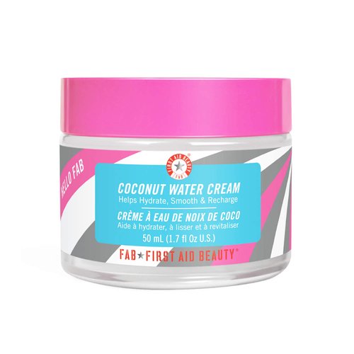 First Aid Beauty Hello FAB Coconut Water Cream – Lightweight, Oil-Free Face Moisturizer – 1.7 oz.