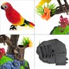 Tipmant Electronic Bird Toys Electric Parrots Animal Pets Move Chirp Realistic Home Office Room Decoration Kids Birthday Gifts (Red)