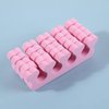 100PCS Toe Separators - Soft Foam Toe Cushions - Pedicure Toe Separators - Perfect for Nail Polish, Pedicure, Bunion Relief and Hammer Toe(pink, 100pcs)