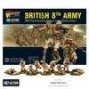 Warlord Bolt Action 8th Army Infantry Commonwealth Infantry Western Desert 1:56 WWII Military Wargaming Plastic Model Kit, Small