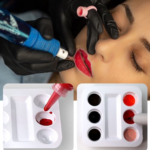 30pcs per box Disposable Tray Tattoo Pigment Holder Microblading Ink Cup Ink Cup Holder Stand (1 box)