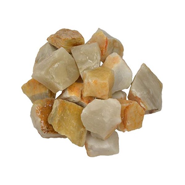 Hypnotic Gems Materials: 5 lbs Yellow Aventurine Stones from Asia - Rough Bulk Raw Natural Crystals for Cabbing, Tumbling, Lapidary, Polishing, Wire Wrapping, Wicca & Reiki Crystal Healing